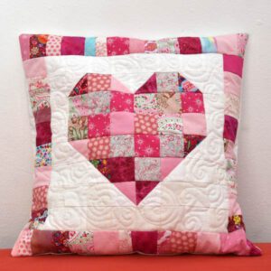 Patchwork Heart Pillow