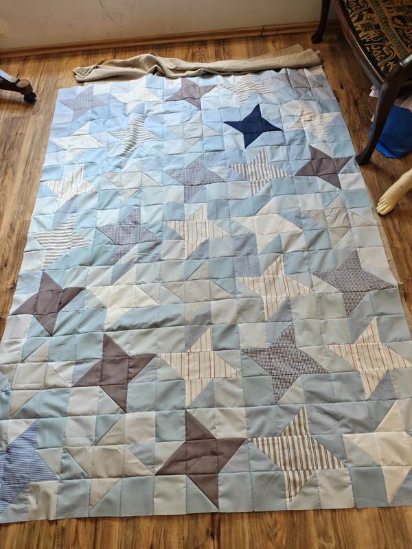 Friendship Star Quilt Top ohne Borten